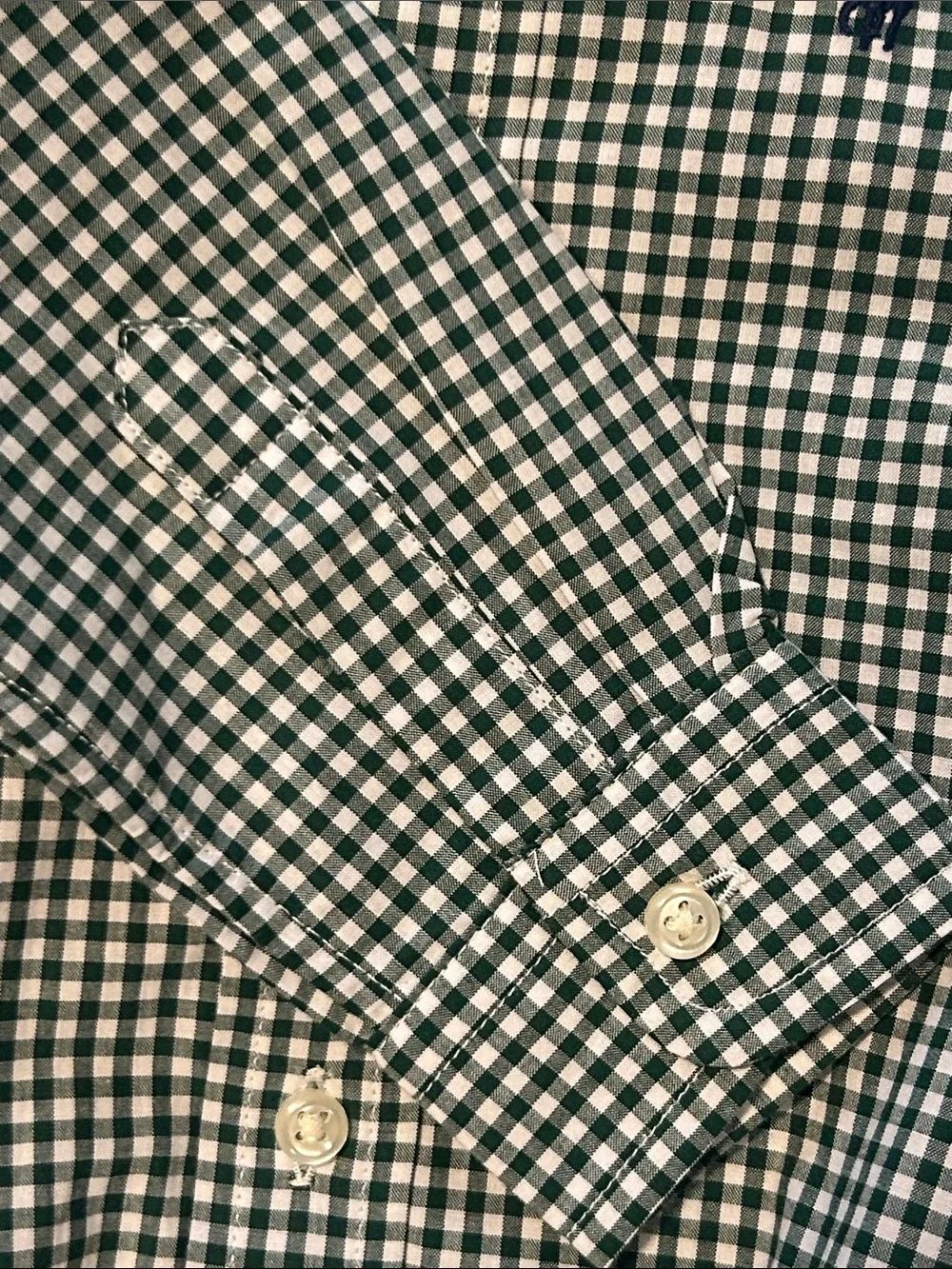 Polo by Ralph Lauren Green Gingham Button-Front Baby Bodysuit 50%OFF SEND OFFER